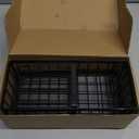 Cisily Sink Caddy Sponge Holder for Kitchen with Brush Holder and Stainless Steel Self Drain Tray, Rustproof Kitchen Sink Organizer for Sponge, Soap Dispenser Storage Accessories (9.25, Black)