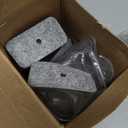 BUMACO Chair Leg Floor Protectors Rectangle Chair Leg Protectors for Hardwood Floors Silicone Pads Covers to Protect Floors(Clear-20 Pcs, Rectangle L Fit (Perimeter: 5"~5-7/8")