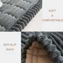 Mivnue Pet Couch Cover, Couch Covers for Dogs, Washable Dog Sofa Covers Couch Protector, Fuzzy Non Slip Couch Slipcover Pet Friendly (Dark Grey, 27.6" x 70.9")