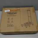 Folding Hand Truck 500lbs, Portable Heavy Duty Dolly Cart, 6 Wheels Collapsible Luggage Cart with 2 Elastic Ropes - Compact Trolley Cart for Easy Moving - Ideal Hand Cart for Travel and More (17, Black)