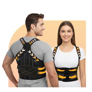 BigRose Posture Corrector for Women and Men, X Power Support Belt for Back Pain Relief with Adjustable Shoulder Straightener, Upper Lower Lumbar Neck Support, Comfortable Back Brace, X-Large