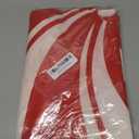 48 Inch Red Swirl Christmas Tree Skirt Sweet Candy Cane Red and White Ornaments Home Party Decoration (Large)