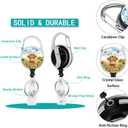 Highland Cows Lanyards with ID Holder Watercolor Butterfly Sunflower ID Badge Holder with Adjustable Breakaway Lanyard Cute Retractable Badge Reel for Teacher Student Kids Nurse Office