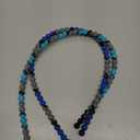 Chew Necklaces for Sensory Kids and Adults, Chewy Necklace Sensory Toys for Nail Biting, Silicone Necklace for Autism, ADHD, SPD, Fidget Oral Chew Toys for Boys and Girls (Tie-dye Blue Green)