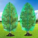 2 Packs Large Fruit Tree Covers with Zipper and Drawstring 7.8 x 7.8 ft Fruits Tree Netting Covers Garden Plants Fruits Protection Netting Cover Bags for Blueberry Tomato Vegetable Plants Fruit Trees