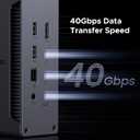 UGREEN Thunderbolt 4 Dock 13-in-1 40Gbps Docking Station with Dual 4K@60Hz Single 8K Display, 90W Charging for Laptop, 2.5GbE, SD/TF 4.0. Revodok Max 213 for MacBook Surface Pro and More