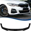 G20 M340i Front Lip Compatible with (2019-2022) 3-Series G20 Sedan M340i 330i M-Sport Bumper Model ABS Gloss Black Splitter