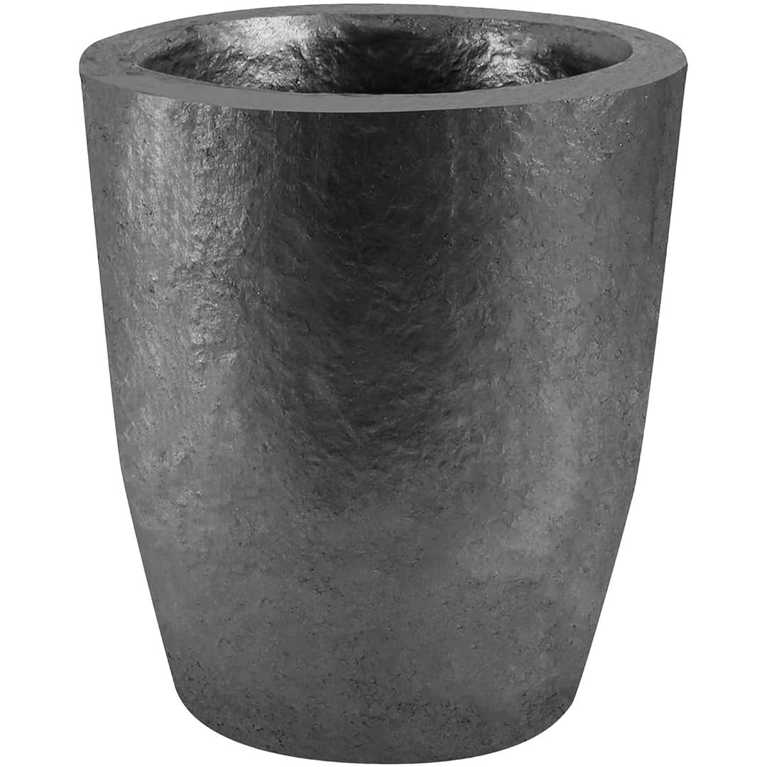 Nelyrho #2-2.6kg Premium Black Graphite Crucible, Silicon Carbide Clay Furnace Cup for Melting Casting Refining Aluminum, Gold, Silver, Copper, Brass, Withstand High Temperature 1800/3272