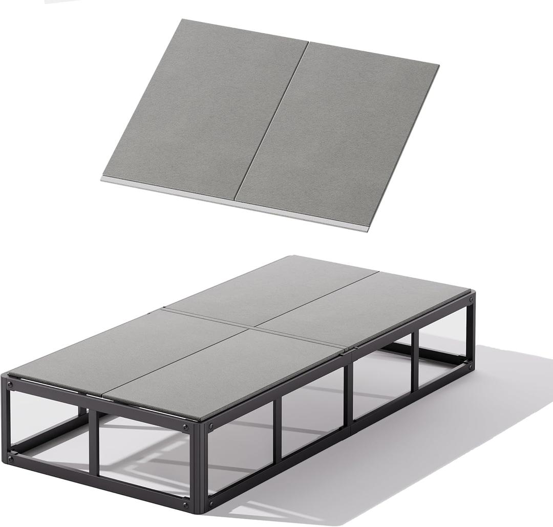 Bunkie Board Twin, Non-Slat Spacing Design, Low Profile Bed Board - Support Under Mattress, Light/Breathable/Noise Minimizing Bunkie Boards 8MM Thick, Under Bed Support