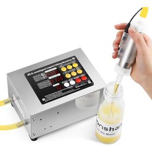 Moonshan Liquid Filling Machine 1-100 Fl Oz Bottle Filler Machine with Handheld Control Switch Intelligent Control Ports Diaphragm Pump Digital Control for Wine, Essence, Glass Detergent