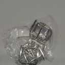 6 Pack Metal Roller Buckles, Adjustable Roller Buckle for Strap, Single Prong Belt Buckle for Belt Bag Keychain