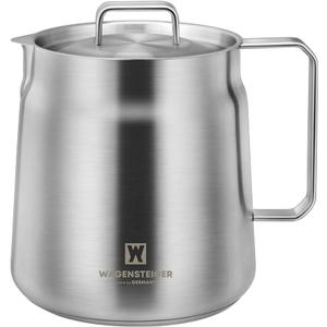WAGENSTEIGER Stainless Steel Classic Tea Kettle 2.1 Quarts / 2 Liters, Multi-purpose Cooking Pot, Mini Milk Pan, Butter Warmer, On-the-go Saucepan, Ramen Pot, Stovetop Metal Tea/Coffee Pot (606)