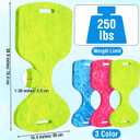 3 Pcs Foam Saddle Float Pool Water Solid Saddle Floats Swimming Floatie Whale Tail Seat Swirl Pattern with Seat Handles for Beach Pool Lake Water Chair