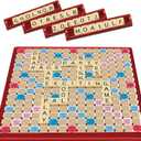 Tile Lock Scrabble by Winning Moves Games USA, Innovative Gameboard Locks Tiles in Place, for 2 to 4 Players, Ages 8 and Up