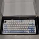 EPOMAKER x Aula F75 Gasket Mechanical Keyboard, 75% Wireless Hot Swappable Gaming Keyboard with Five-Layer Padding&Knob, Bluetooth/2.4GHz/USB-C, RGB (Sea Salt Blue, LEOBOG Reaper Switch)