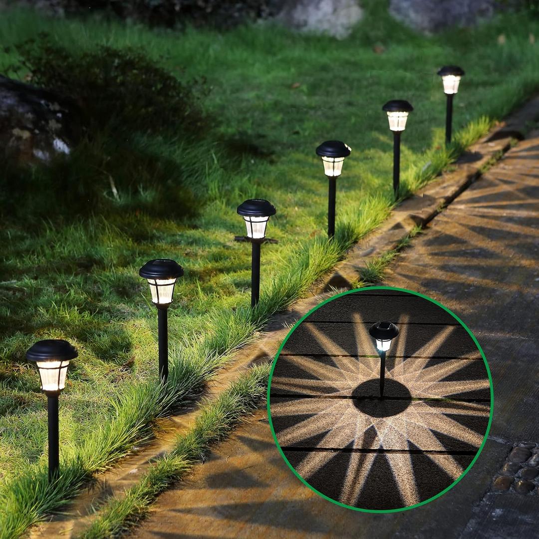 MAGGIFT 8 Pack Solar Pathway Lights Outdoor Solar Garden Lights for Patio, Yard, Driveway