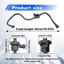 Pleoos 911-777 EVAP Vapor Canister Purge Valve Solenoid Hose, Vapor Canister Purge Valve Compatible with 2012-2018 Focus Replaces BV619D289HA, BV6Z9D289B, CP805, CP894, PV965