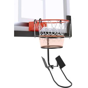 Heavy-Duty Basketball Return System with 180 Adjustable Chute - Hook-On Rebound Attachment for Solo Practice & Shooting Games