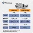 Yaktrax Pro Traction Cleats - 360-Degree Grip on Snow, Ice, & Multi-Terrain Surfaces - Elastic Outer Band w/Easy-On/Off Heel Tab & 1.4mm Stainless Steel Coils - Abrasion Resistant - Unisex (Medium)