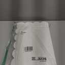 Mooliwe Scalloped Felt Bulletin Board 24 x 18 Inches Foldable Camel Pin Cork Board Alternative for Wall, 2' x 1.5' Trifold Picture Vision Self Adhesive Bulletin Decorative