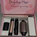 Brightup Upgraded Professional Hot Air Styler  1400W High-Speed Blow Dryer Brush with 120,000 RPM, No Heat Damage, Fast Drying for Wavy, Curly & Straight Hair, 110V, Multi-Styler with Storage Bag