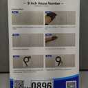 9 Inch House Numbers For Outside Modern, Metal Large Address Numbers For House Outdoor Matte Black Floating Flush Mount Zinc Modern Address Numbers 9