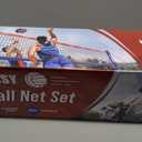 Professional Heavy Duty Volleyball Net Set for Backyard & Beach, Outdoor Net System with Steel Anti-Sag Winch, 32FT Reinforced Net, Height Adjustable Rust-Resistant Aluminum Poles, Portable Carry Bag