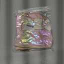 Hiroyuki Iridescent Makeup Bag, 14 inches Cosmetic Bag, Large Capacity Travel Pouch (Face, Pink)