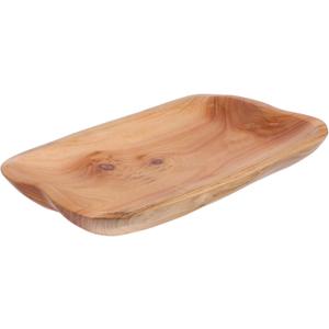 Rustic Wooden Serving Tray for Snacks and Dried Fruits Decorative Tray for Kitchen Home and Parties
