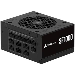 CORSAIR SF1000 (2024) Fully Modular SFX Low Noise 80 Plus Platinum Power Supply – ATX 3.1 Compliant – PCIe 5.1 Ready – Small Form Factor – SFX-to-ATX Bracket Included – Black