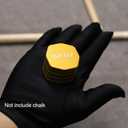 Magnetic Pool Cue Chalk Billiard Cue Chalk Carrier Case for Billiard Cue Snooker Accessory-1pc (golden)
