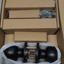 Veise Fingerprint Door Lock with 2 Knobs - Keyless Entry Door Lock with Handle, Electronic Keypad Deadbolt, Smart Front Handle Set, Auto-Locking, Waterproof, Easy Installation, Oil-Rubbed Bronze