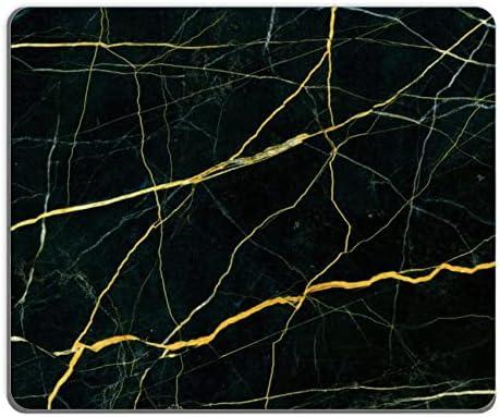 Mouse Pad, Square Mousepad, Personalized Premium-Textured, Non-Slip Rubber Base Mouse Mat, Waterproof Gaming Mouse Pad for Wireless Mouse, Computers, Laptop, Office, Home (Black Luxury Marble) Pack of 3