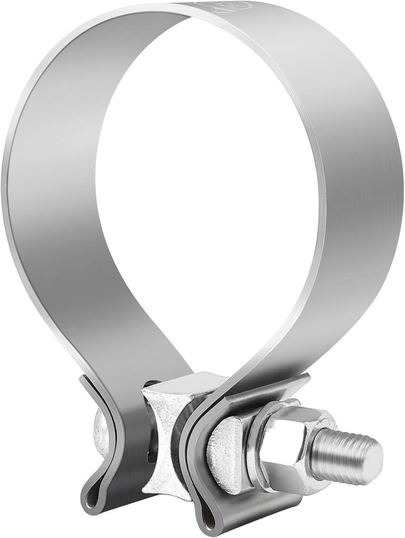 EVIL ENERGY 3.0 Inch Exhaust Clamp, Narrow Band Muffler Clamp Stainless Steel for Pipes, Mufflers, Catalytic Converters