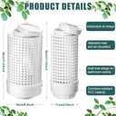 Blosssound 4 Pcs Inground Worm Composter Outdoor Farm Compost Bin Reducing Food Waste Composting Systems Sustainable Worm Composter for Raised Garden Beds at Home
