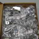 KONIGEEHRE 20 Pack Soft Close Cabinet Door Hinges for 1/2" Partial Overlay Cupboard, 100 Degree Opening Angel, Stainless Concealed Kitchen Cabinet Hinges with Mounting Screws and Manual