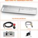 Onlyfire 48"x14" Drop-in Fire Pit Pan Kit for Indoor/Outdoor DIY Fireplace