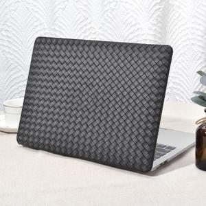 Seorsok Compatible with MacBook Air 13 Inch Case 2022-2018 Release A1932 A2179 M1 A2337 Touch ID,Elegant Plastic Hard Shell Case Transparent Keyboard Cover,Black Tartan PVC Leather