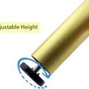 4 Pack Adjustable Furniture Legs Replacement M8 Thread Metal Furniture Legs 8 Inch Couch Legs Replacement Legs for Bed, Sofa, Cabinet(Gold, 5.7-6.06 Inch)