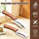 2 x Multi-Functional Vegetable Peeler for Kitchen, with Ergonomic Non-Slip Handle, Good Sturdy, 2 in 1 Fruit Peeler and Bottle Opener, best for potato, vegetable, apple, carrot and more(2pcs)