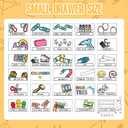 Frienda 84 Pcs 4 Sheet Toolbox for Teacher Labels Tool Box Storage Stickers Teacher Drawer Tag Colorful Classroom Decor for Back to School Classroom Organization(Pastel), 2 x 4.3 inches and 1.2 x 2 inches