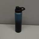 Fijinhom 24 oz Insulated Water Bottle with Handle, 304 Stainless Steel Water Bottles with Wide Mouth, Double Wall Vacuum Sports Water Bottle, BPA Free, Keep Cold and Hot, Blue&Black