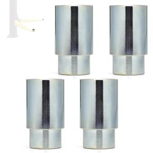 4pcs Upgraded 50mm Lift Adapter with Limit Slot, 3 Inch Extension Stack Truck Adapter for 2 Post Car Lift Bridge Jack, Fit for Rotary 2 Post Lift
