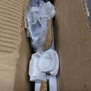BEMIS 500EC 390 Toilet Seat with Easy Clean & Change Hinges, 1 Pack Round, Cotton White