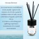 Reed Diffuser Set | 100 ml (3.4 fl oz) Ocean Breeze Scent | Reed Diffuser Set | Aromatherapy Diffusers | Reed Diffuser Oil for Home and Spa Fragrance