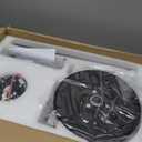 ZMISHIBO 42 Inch Ceiling Fan with Light, App&Remote Control, Flush Mount Low Profile, Dimmable 20W LED Light, Quiet Reversible Motor for Bedroom, Living Room, Apartment, Black