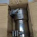 Stainless Steel 2.5 to 3 Inch Exhaust Adapter, 2.5" ID to 3" ID Exhaust Reducer Connector Pipe with Clamp