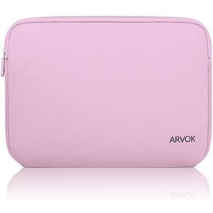 ARVOK 15 15.6 16 inch Laptop Sleeve Ultra-Thin Case MacBook pro 16 inch Sleeve Water-Resistant Notebook Computer Pocket Tablet Briefcase Carrying Bag/Pouch Skin Cover for HP/Dell/Lenovo/Asus/Acer Pink