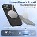 Miracase Magnetic for iPhone 13 Pro Max Case, [Soft Anti-Scratch Microfiber Lining], Compatible with MagSafe, Liquid Silicone Shockproof Drop Protection Phone Case for 13 Pro Max, Black