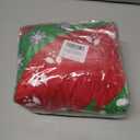 Heavy Duty Christmas Tree Stand Mat 31"/80cm Dia Christmas Tree Mat for Under Tree Silicone Christmas Tree Floor Protector for Preventing Wood Floor from Spills and Scratches, Red